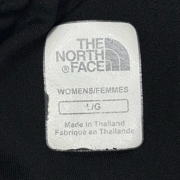 The North Face Women’s Black Running Shorts L w/ White Trim & Built-In Liner - Picture 6 of 8